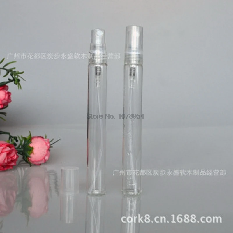 По ems или dhl 2000 шт стеклянная бутылка для духов с металлическим распылителем и