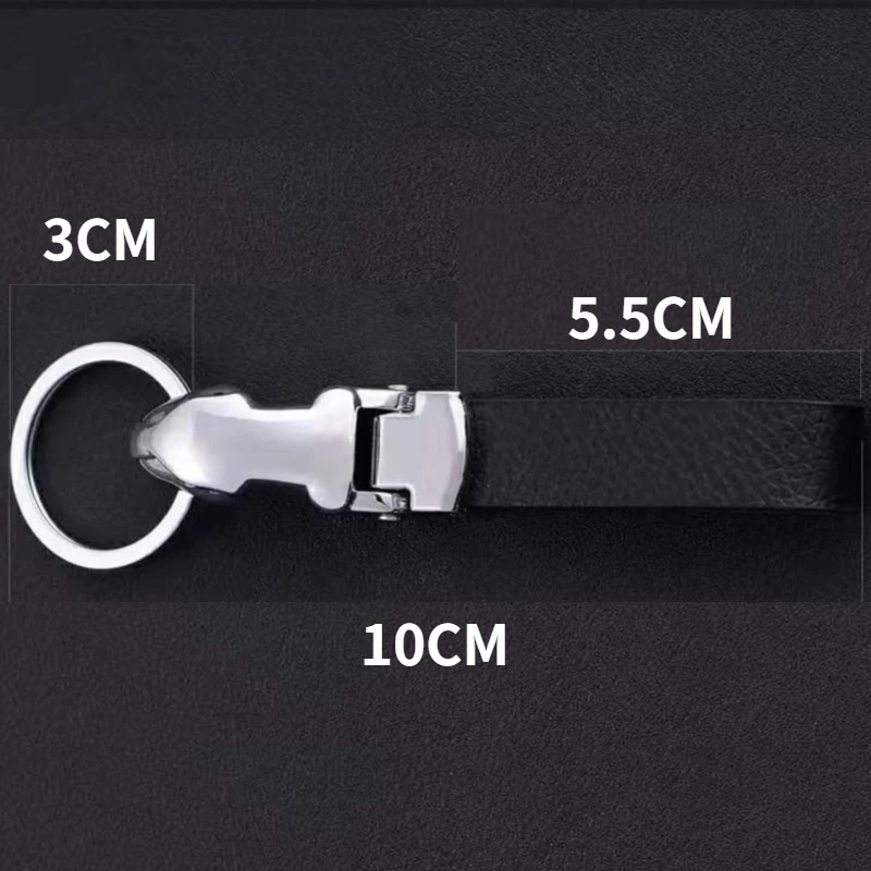 Кожаный брелок с леопардовой головкой из цинкового сплава кольца держатель для