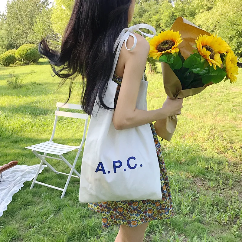 Youda 2019 новая простая парусиновая сумка с буквенным принтом сумки на плечо в