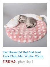 Pet House Cat Bed Mat Nest Lace Ingot Dog Kennel Warm Cat Kennel Pet Kennel Dog Mattress Pet Supplies Cat Litter Mat Cama Gato