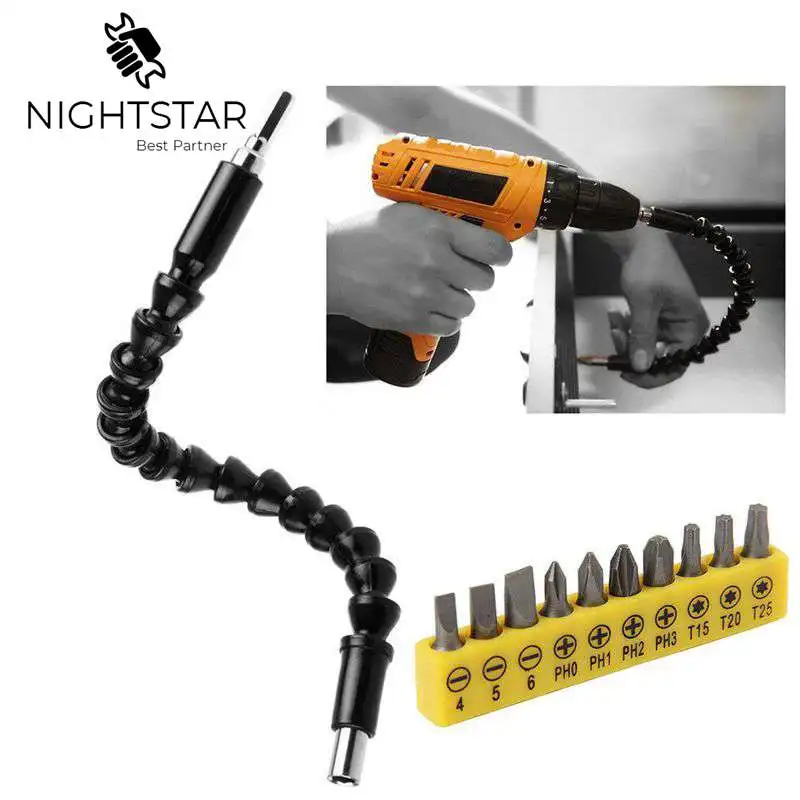 295 мм гибкая удлинительная отвертка набор держатель сверла соединительная