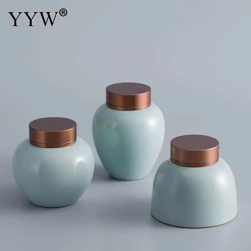 Зеленая урна для похорон человеческого пепла кремации урны домашних животных