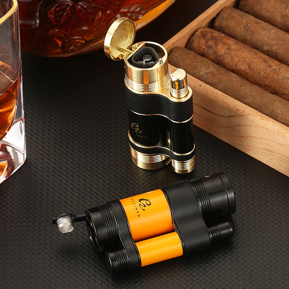 Galiner фонарь зажигалка для сигар резак курительного дома пепельница Карманный