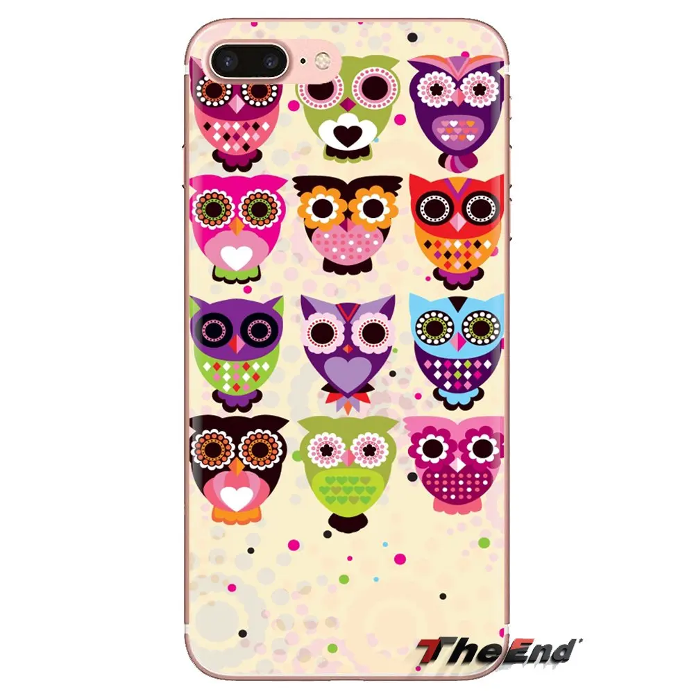 Transparent Soft Cases Covers For HTC U11 One M7 M8 A9 M9 M10 E9 Desire 630 530 626 628 816 820 Motorola G G2 G3 owl art lovely |