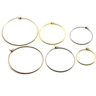 Серьги-кольца женские из нержавеющей стали под розовое золото, 20 шт.