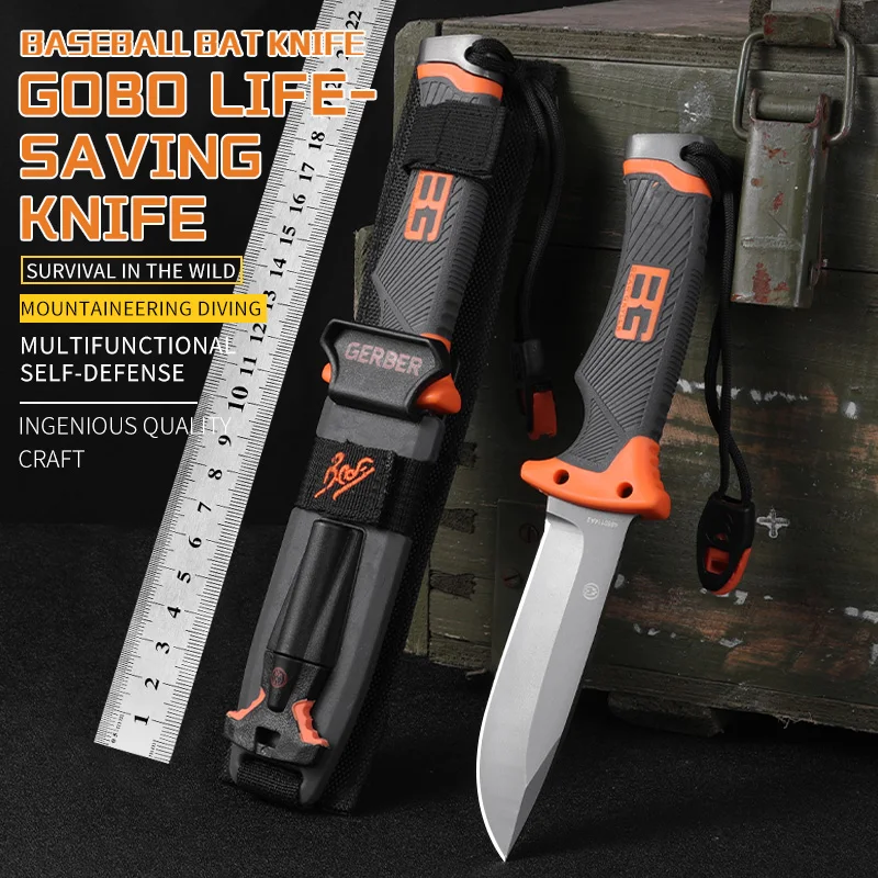 

Fixed Knife Camping Hunting Knife ABS Handle 12C27 Blade Tactical Knife Wild Survival EDC Tools Outdoor Knife
