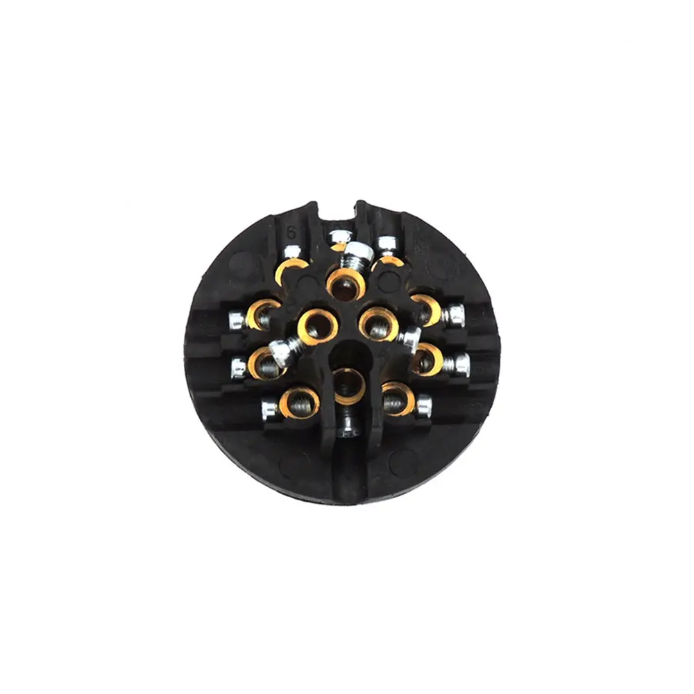 

European Car 13 Hole Socket Trailer Adapter Truck Interface Rv Power Cord Socket Waterproof Connector 12V