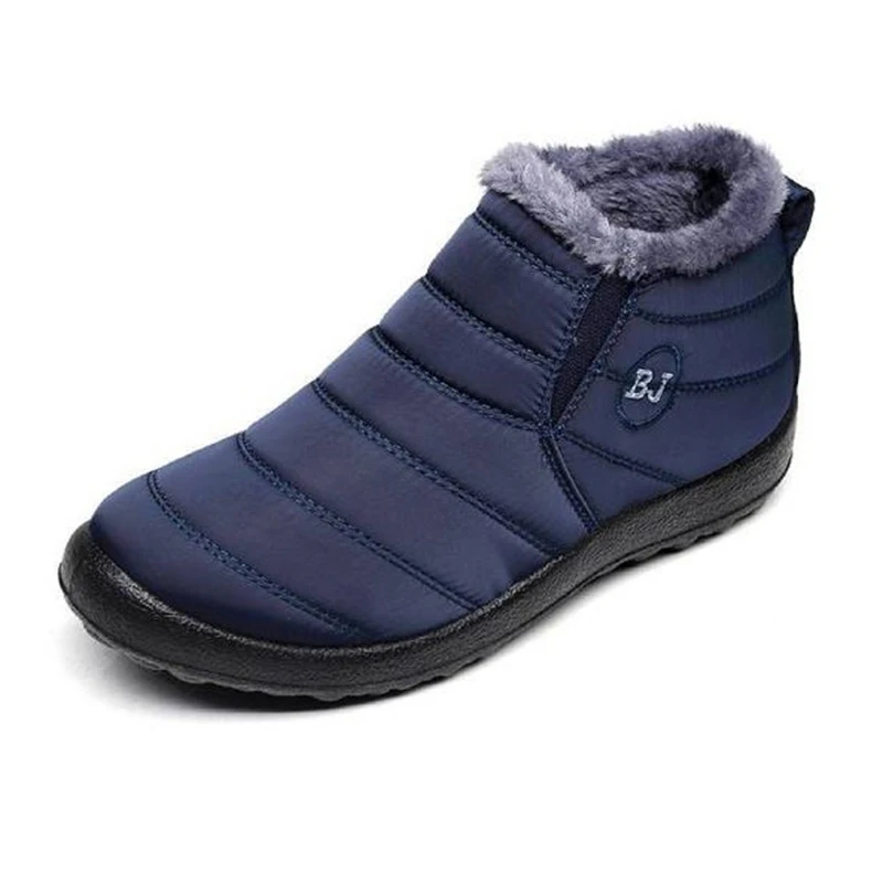 Зимние ботинки для женщин легкие зимние ботильоны mujer водонепроницаемые черные