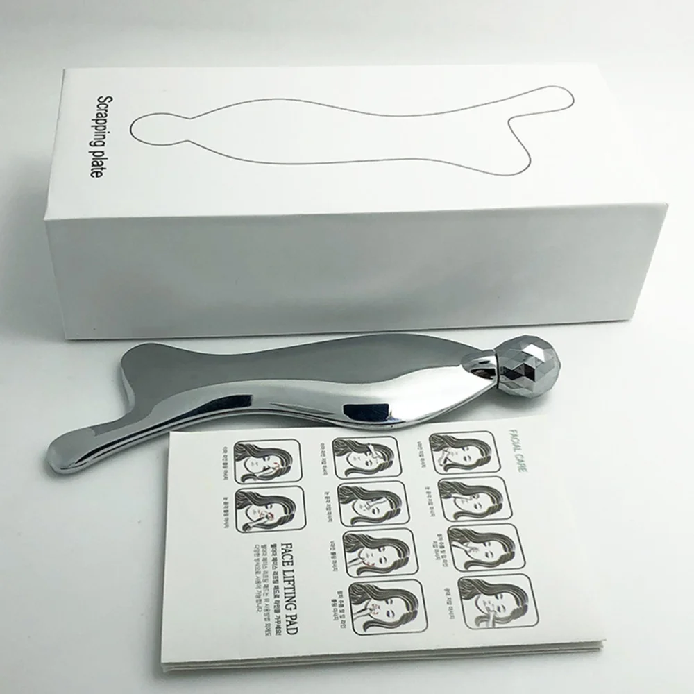 

1pc Roller Type Body Massager Girl Scrapping Massager Handheld Face Tool