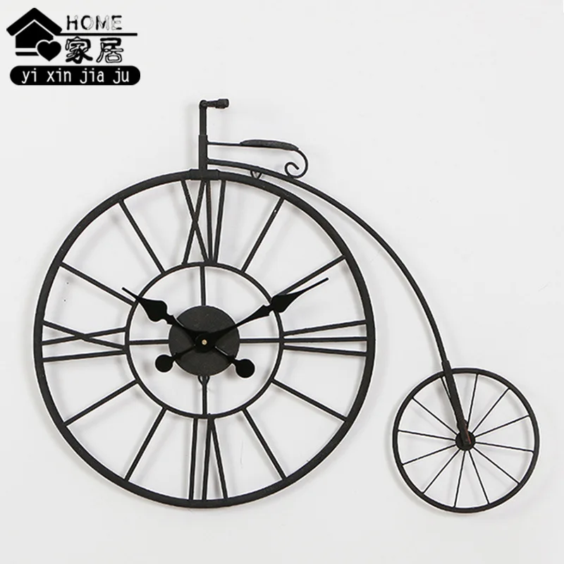 Креативные настенные часы для велосипеда винтажные металлические большие