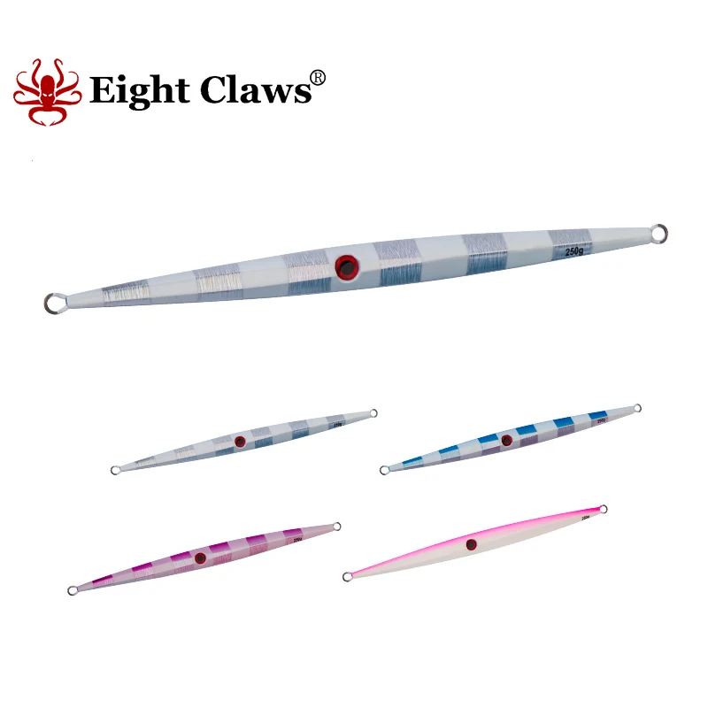 

EIGHT CLAWS Metal Jig Fishing Lure 200g 250g 300g Swimbait Saltwater Long Casting Hard Bait Boat Bass Trolling Lead Bait
