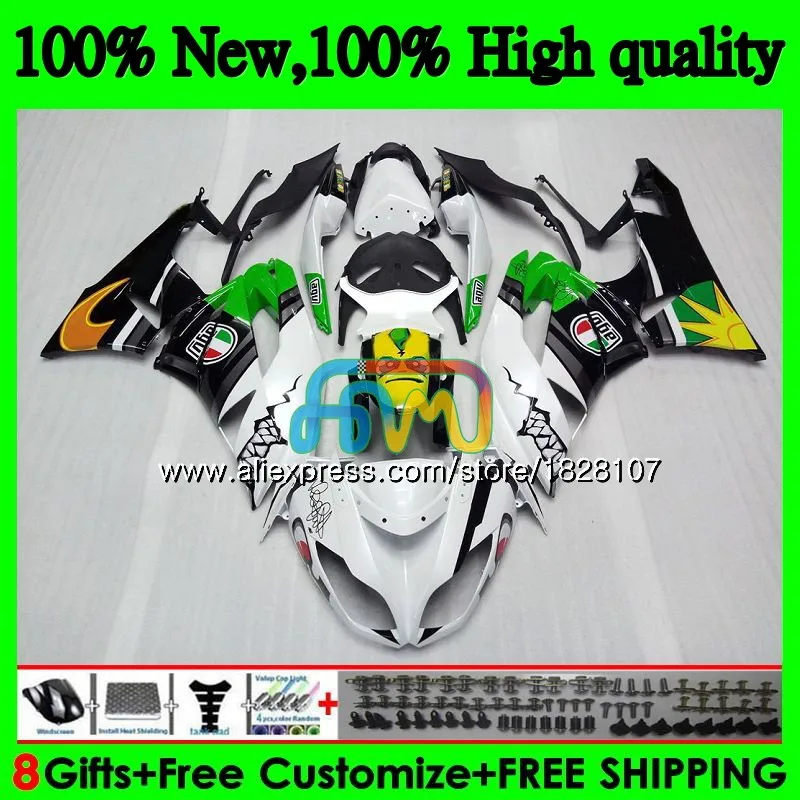 

Shark green Body For KAWASAKI ZX636 ZX600 ZX-6R ZX 6R ZX 636 600CC 9BS.19 ZX-636 ZX6R 09 10 11 12 2009 2010 2011 2012 Fairing