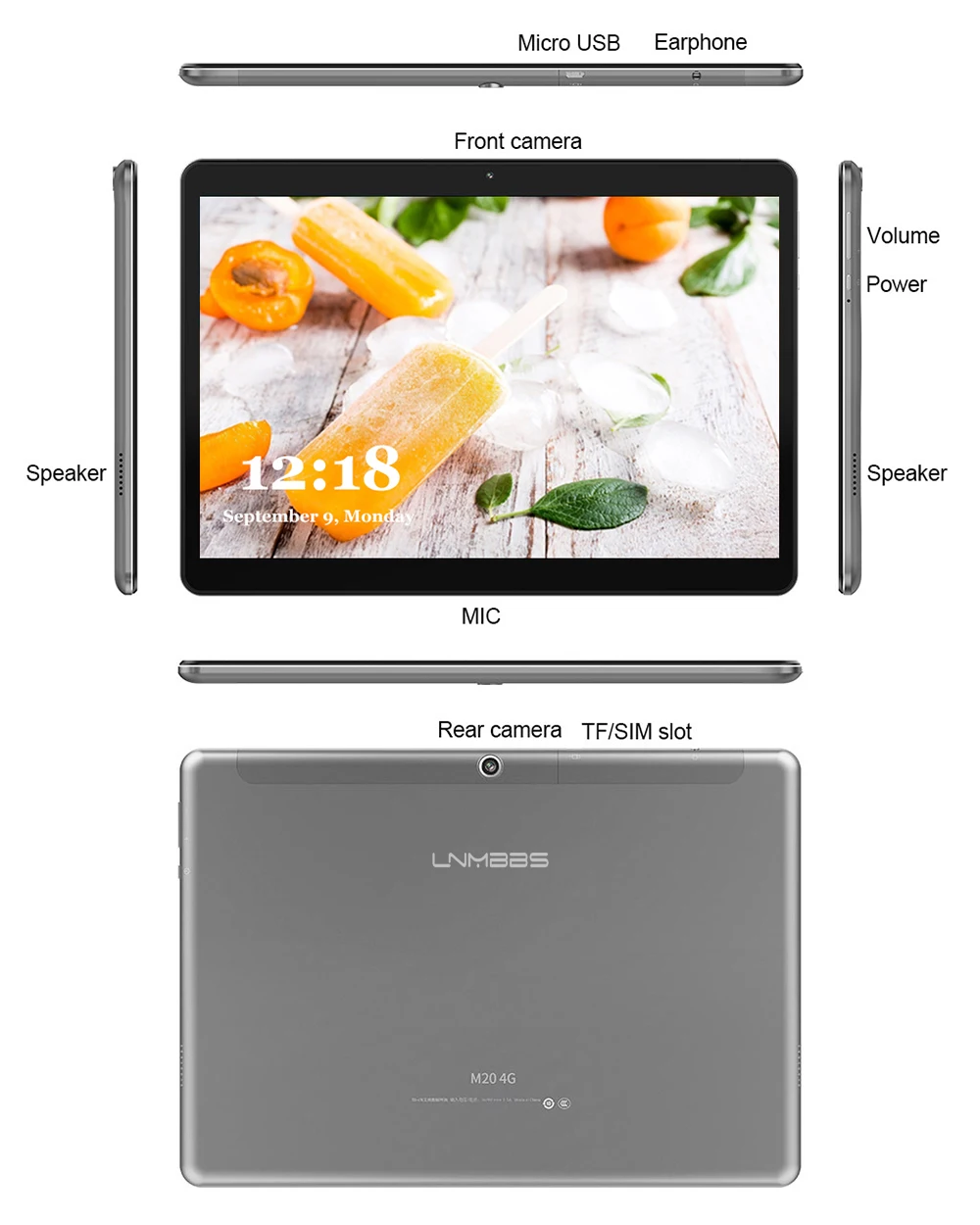 LNMBBS M20 планшет 10,1 дюймов android 8,0 планшеты 3G+ 32 ГБ 4 ГБ+ 64 Гб/128 ГБ 1920*1200 ips wifi Две sim-карты carmea Phablet планшетный ПК
