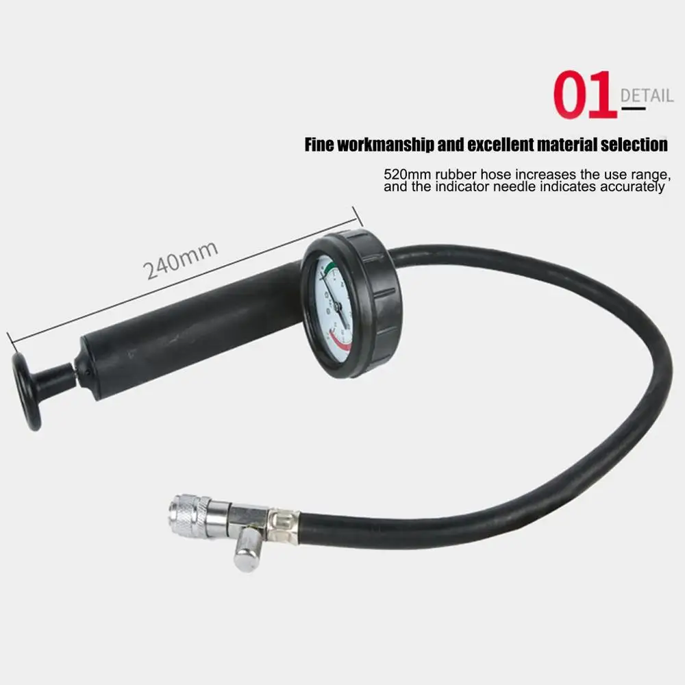 

Car Water Tank Leak Detector Water Tank Pumping Pressure Gauge Water Tank Detector Cooling System Pressure Tool