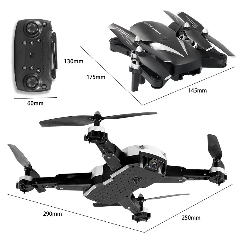 

RC Drone 4K HD Profissional Wifi Dual Camera FPV Drones Racing Wide Angle RC Quadcopter Video Live Foldable Toys for Kids Adult
