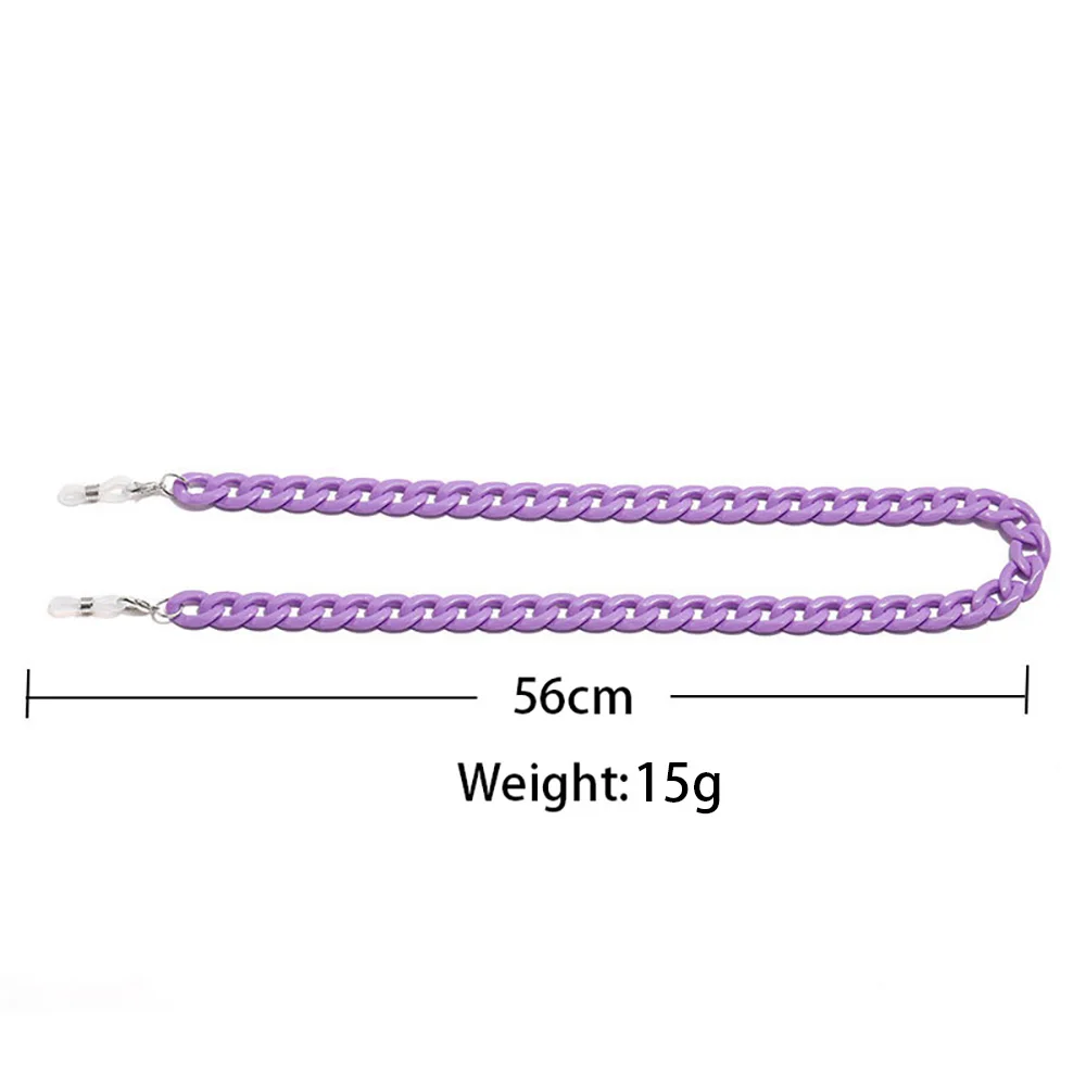 Нескользящая полимерная цепочка для очков карамельных цветов Модная