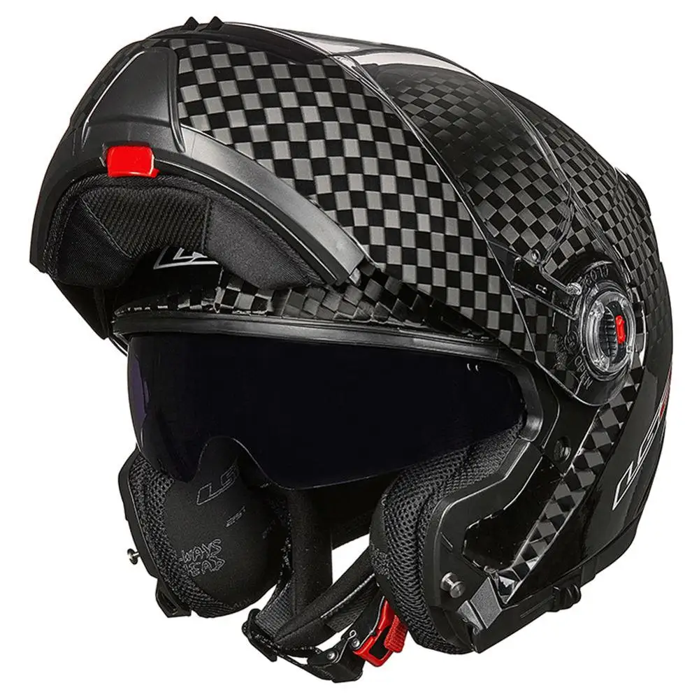 LS2 FF94 углеродное волокно туристический мотоциклетный шлем откидной модульный