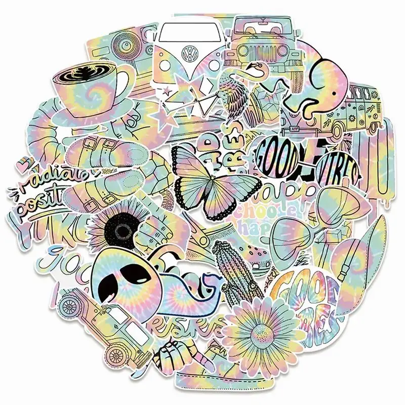 

50 шт., граффити-наклейки для ноутбука