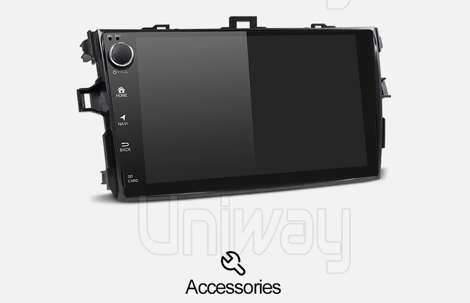 Uniway android 9,0 автомобильный dvd для toyota corolla 2008 2007 2009 2010 2011 2012 автомобильный проигрыватель с радио и GPS головное устройство навигация Мультимедиа