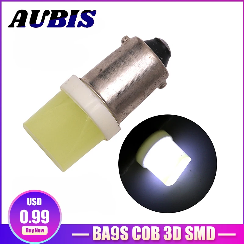 

1pcs/2pcs/10pcs BA9S T4W H6W Led T11 3D COB Led Bulb Car Interior License Plate Light Marker Reading Door Auto Lamp 12V White