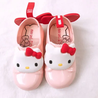 as picture1 Mini Melissa/босоножки для девочек; Новинка; повседневные тонкие туфли с Микки-Маусом и бантом для девочек; прозрачная обувь ярких фруктов; водонепроницаемые прозрачные сандалии; обувь - Цвет: as picture1