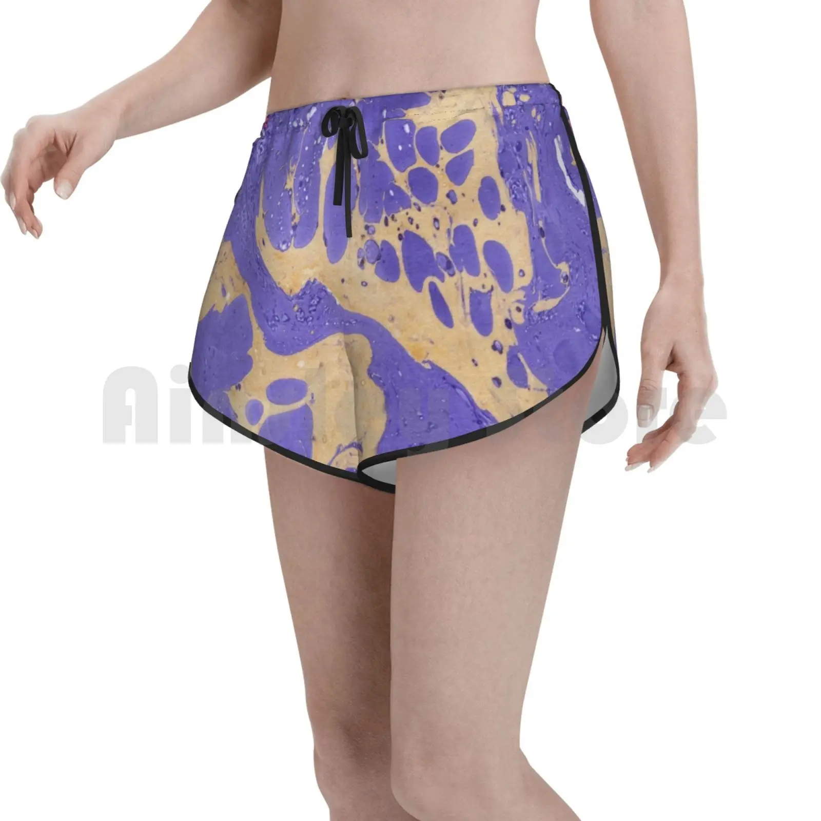 

Шорты для плавания Vsco женские с зумом, пляжные короткие штаны фиолетового и розового цвета с рисунком, для студентов и студентов, с зумом и о...