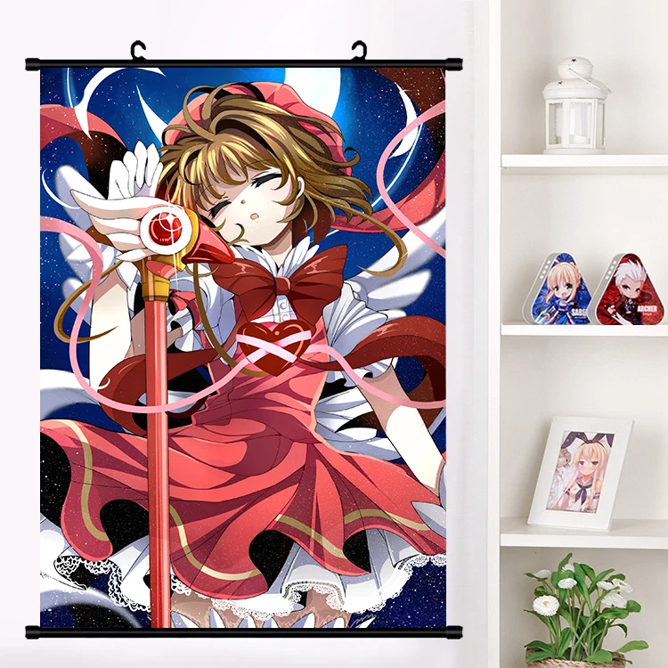 Аниме Cardcaptor Sakura Sakur CERBERUS наклейки на стену панно настенные подвесные плакаты