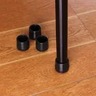 22 мм 4 шт противоскользящие скользящие ударные напольные протекторы мягкая резиновая мебель для ножек стола или стула ноги нижний винт на колодки черный Duable