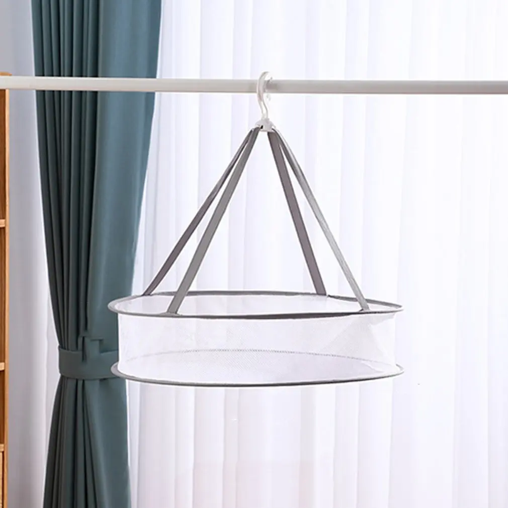 Сушилка для одежды в виде корзины ткань анти деформация плоский карман