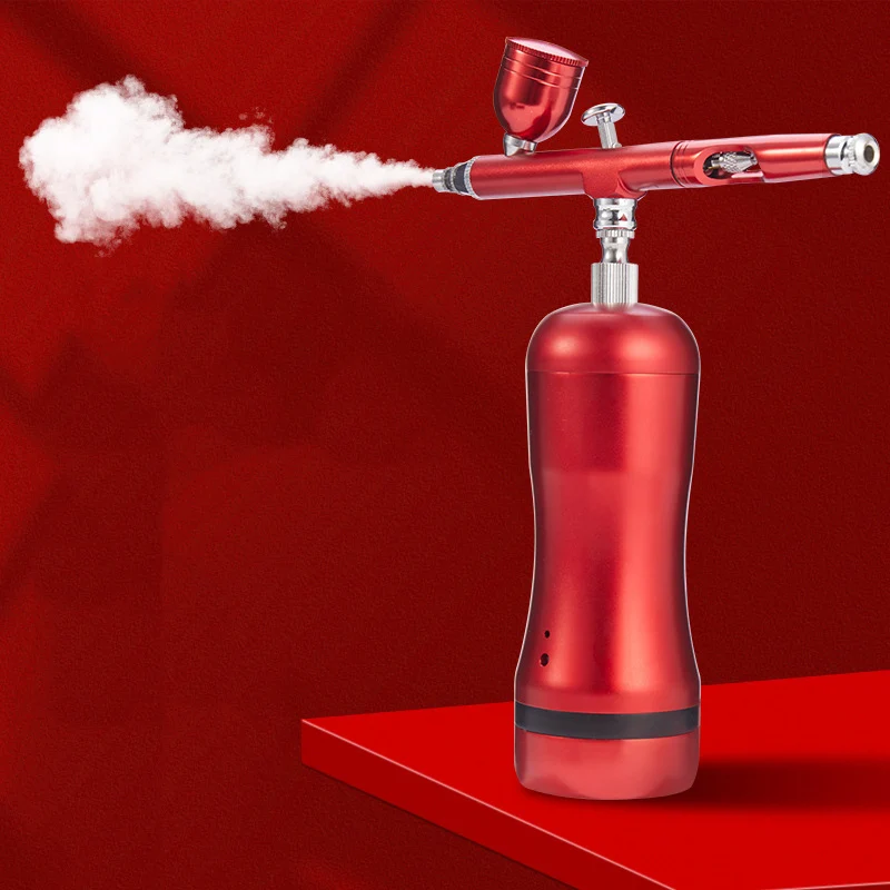 Online Taşınabilir Püskürtme Tabancası şarj Edilebilir El Hava Pompası Airbrush Mini Eylem Airbrush Kompresörü Sanat El Sanatları Model Boya Tabancası