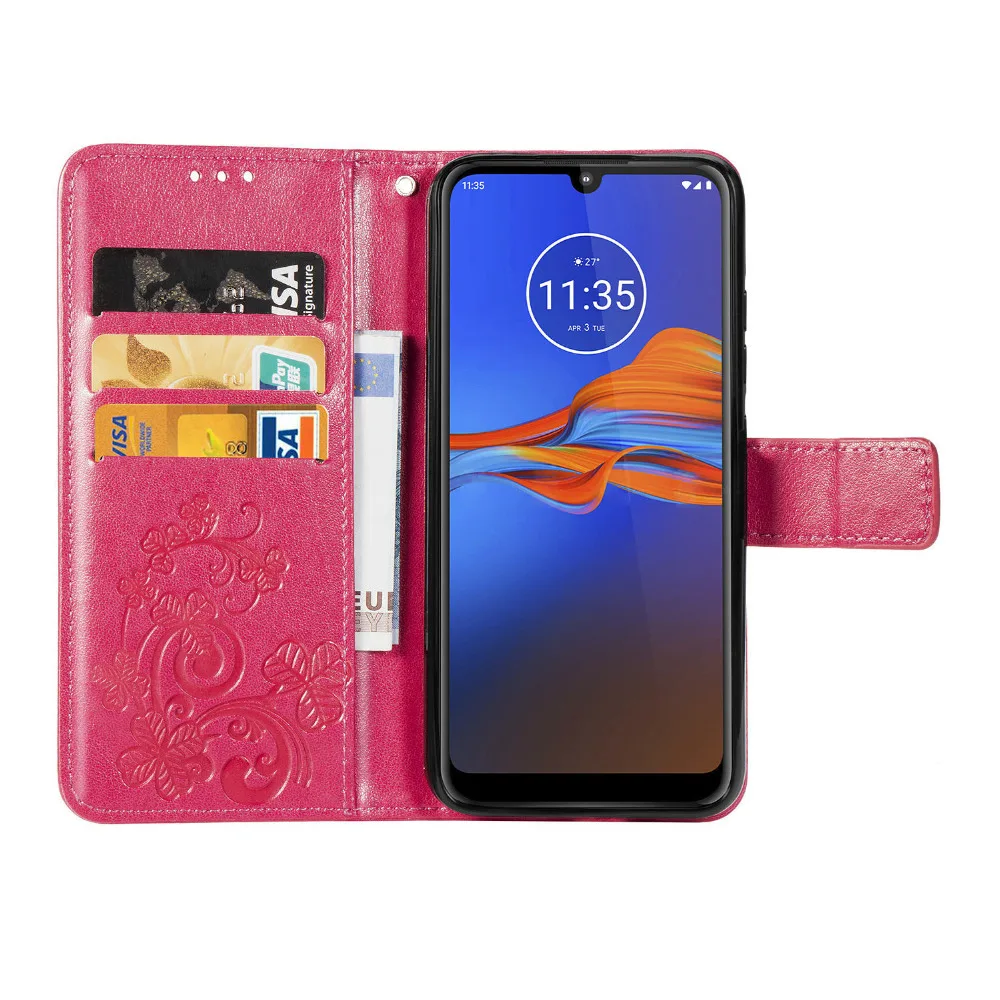 Чехол для Motorola Moto E6 Plus, чехол для E 6 Plus, чехол-книжка с бумажником, чехол для телефона из искусственной кожи для Moto E6 Plus, чехол с отделением для карт и подставкой