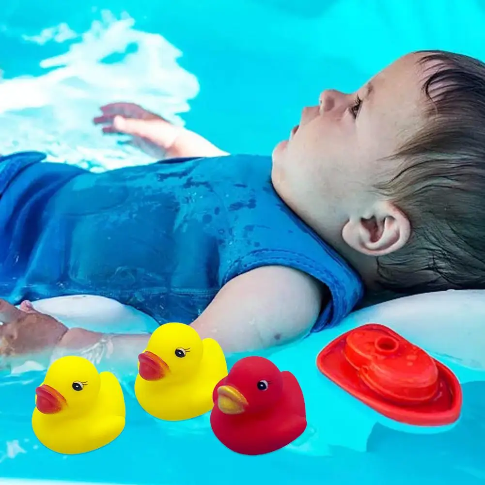 20pcs Mini Rubber Ducks Cute Baby Shower Toys Squeak Floating Water Fun Game Playing Newborn Boys Girls For Children | Игрушки и хобби