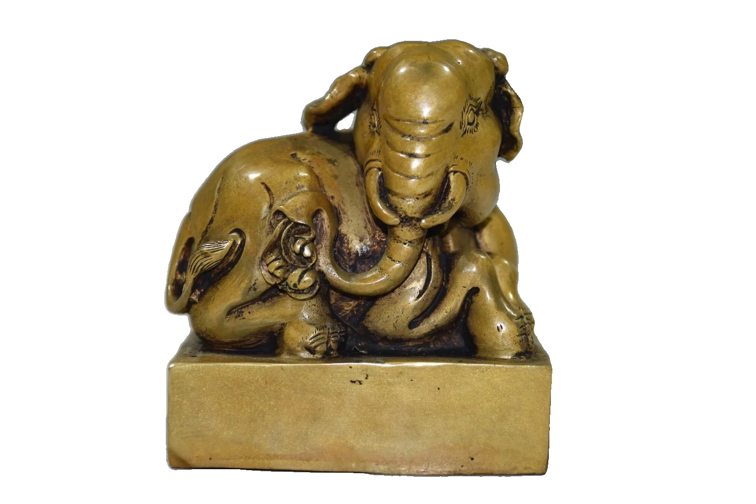 

Ранняя коллекция LaoJunLu, уплотнитель слона из чистой меди, орнамент, имитация античной бронзы, шедевр, коллекция солдатиков