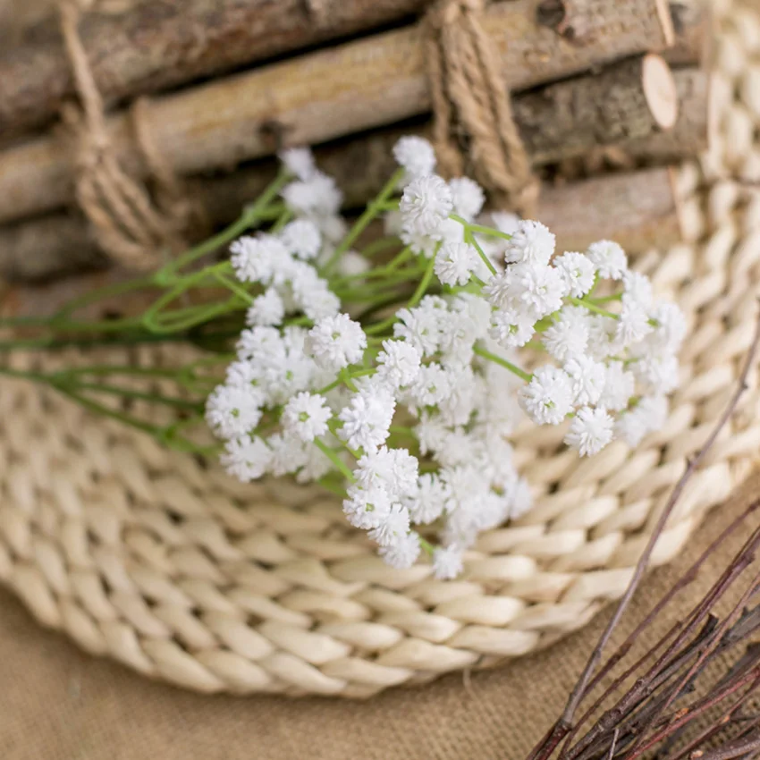 Гипсофила метельчатая мягкий клей Малый засушенные цветы свадебная фата Дешевые