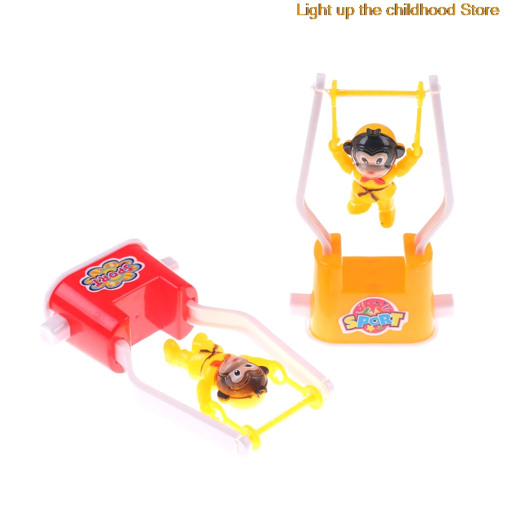 

Забавная мультяшная новая заводная игрушка для новорожденных креативная особая Обезьяна Животное художественная гимнастическая игрушка ...