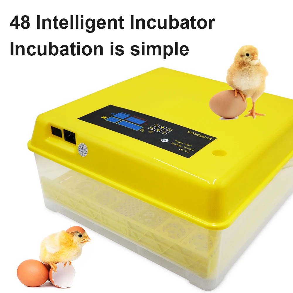 48/96 Eggs Incubator Automatic Hatchery Poultry Household Equipment For Chicken Brooder | Дом и сад