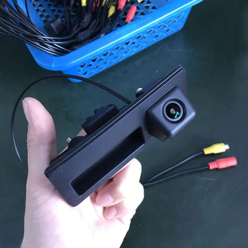 

HD Автомобильная камера заднего вида с ручкой для багажника для Audi A4LA6Q3Q5A3Q7 Volkswagen ручка Tiguan Touareg Passat