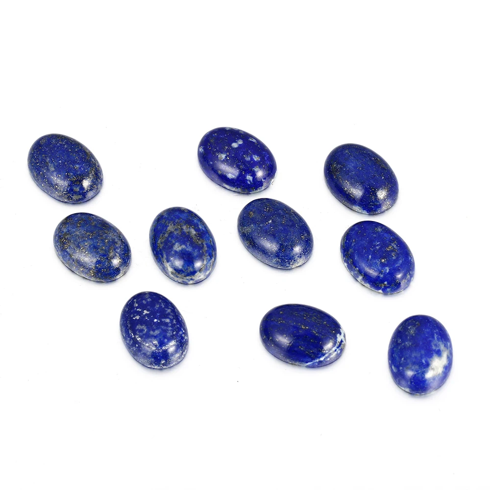 Овальная огранка натуральный Лапис 12x16 мм свободные камни оптом декоративный