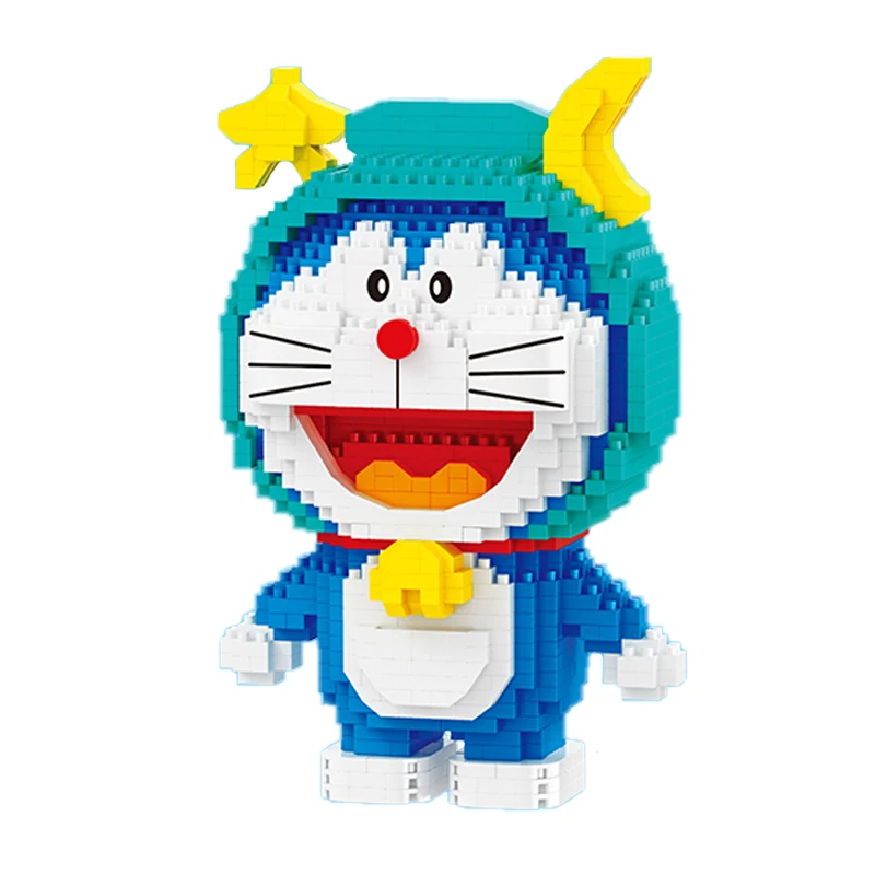 

Balody 16231 Zodiac Anime Doraemon Libra Cat Robot Animal Pet Model Mini Diamond Blocks Bricks Building Toy for Children no Box