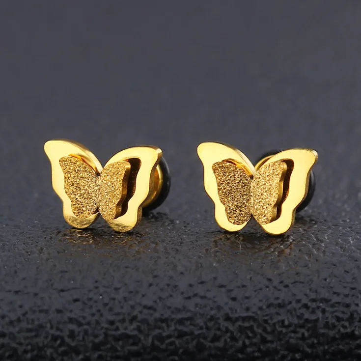Butterfly Design Earring Studs Elegant Fashion Women Jewelry Girl Gifts Nice LL777 | Украшения и аксессуары