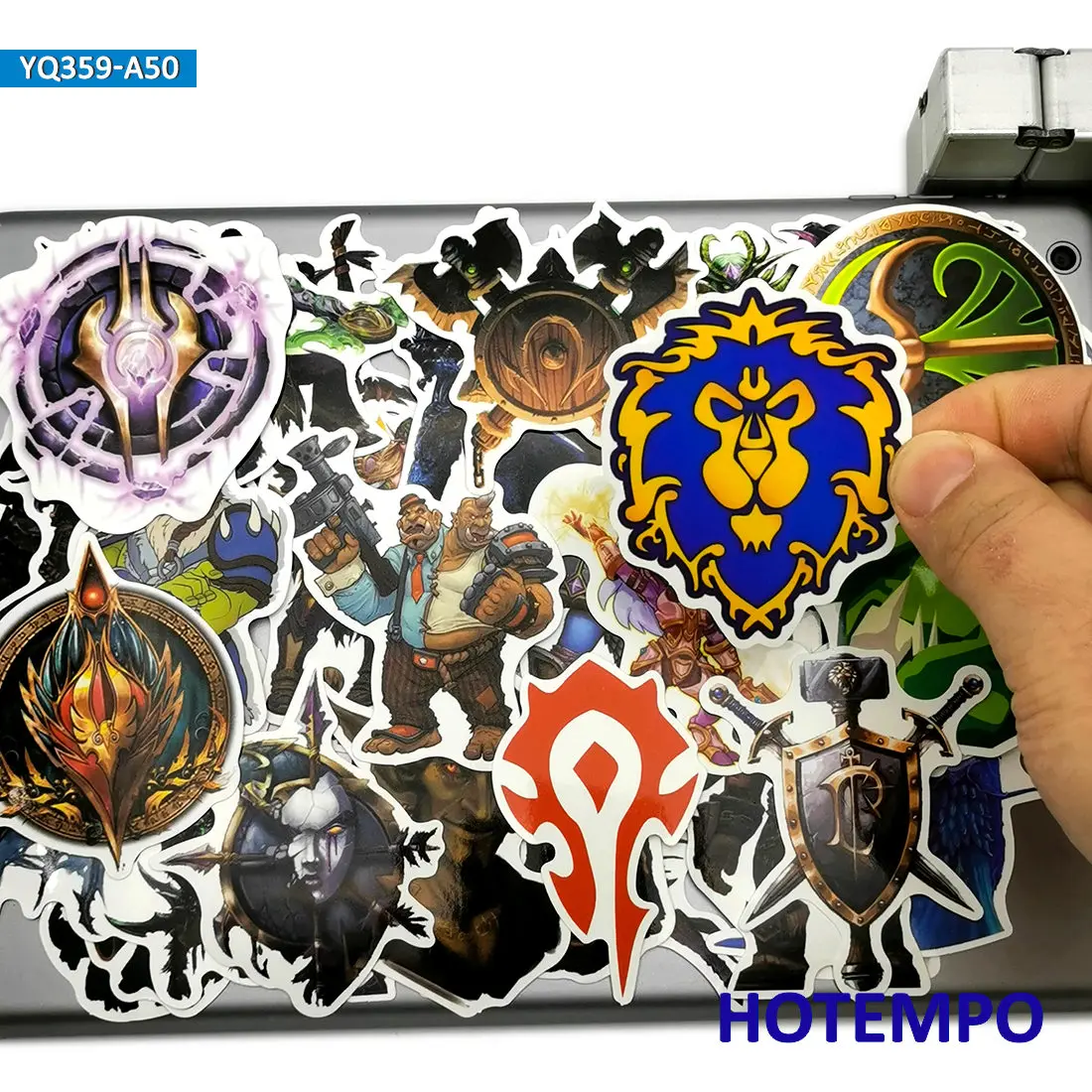 50 шт Аниме Стиль Azeroth мир классические наклейки из игры игрушка для Мобильный