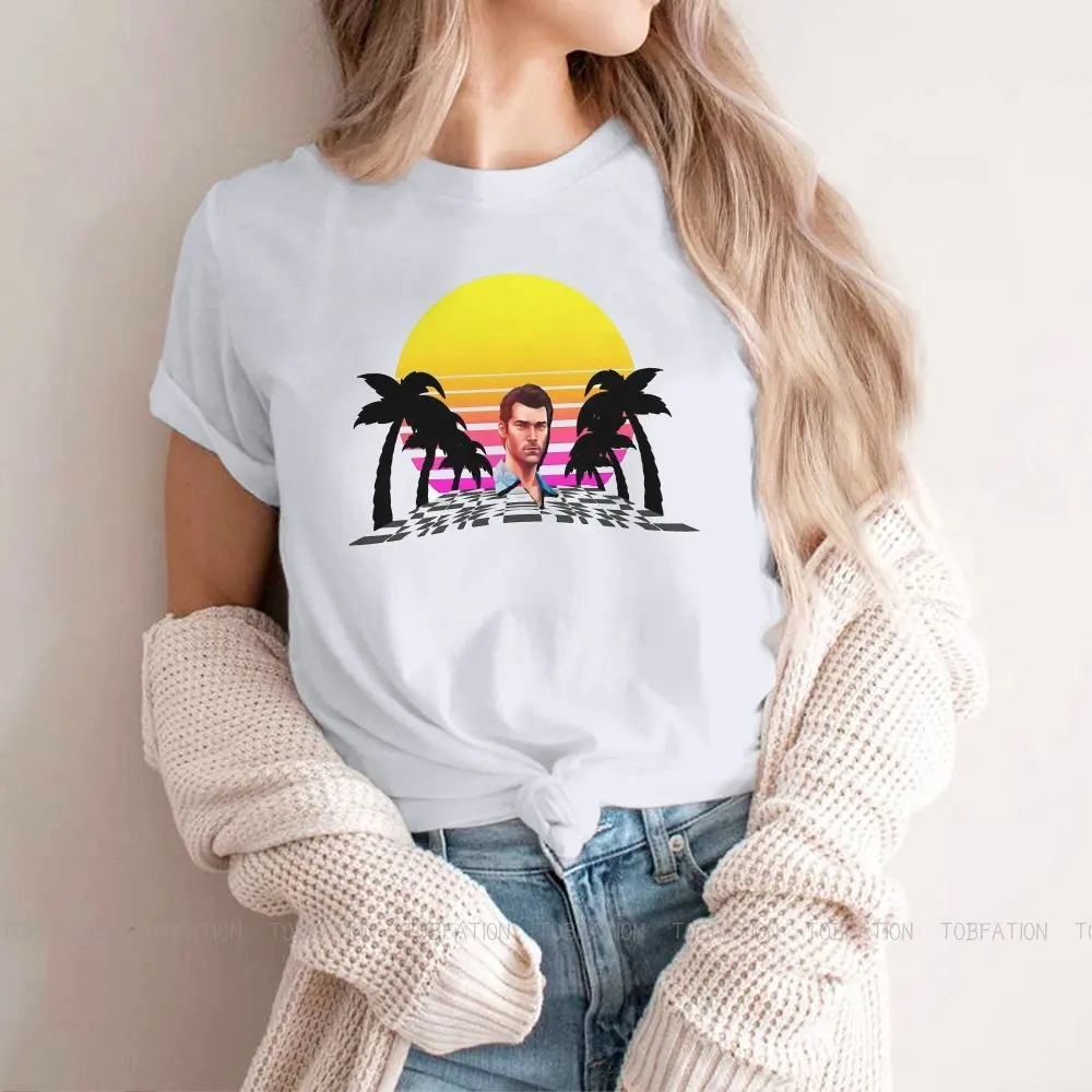 Футболка для девочек с принтом вице-Сити