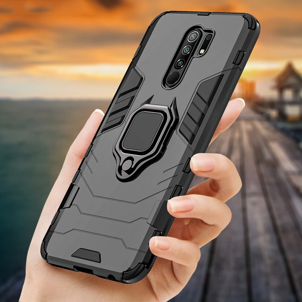 Ударопрочный Магнитный чехол для Xiaomi Mi A3 Lite CC9E 9T Pro 9 SE F1 Coque с кольцом пальца Redmi Note 7
