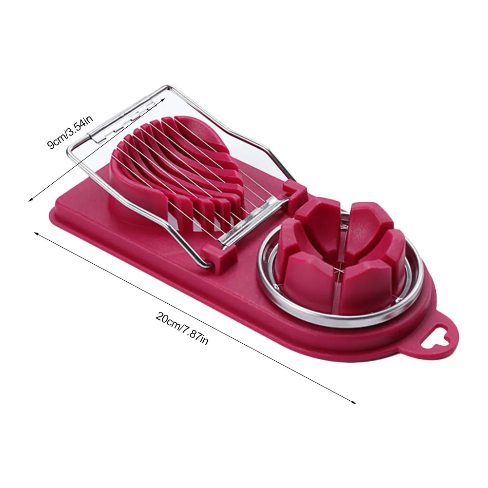 

Multifunctional Cooking Tools 2in1 Cut Multifunction Kitchen Egg Slicer Sectione Cutter Mold Flower Edges Gadgets Tools