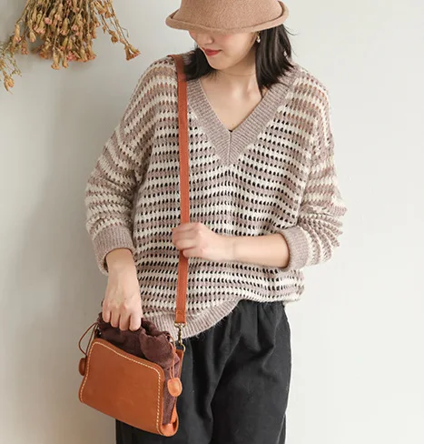 Женский свитер осень зима вязанный выдолбленный пуловер 2019 новые женские топы