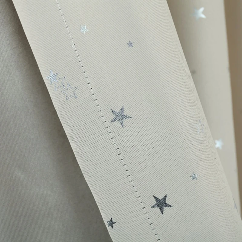 Блестящие детские шторы со звездами для детей мальчиков и девочек спальни