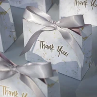 20pcs thank you wedding favors candy box paper gift bag birthday party decoration supplies baby shower chocolate boxes packaging