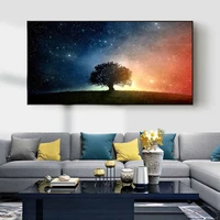 landscape oil painting natural beauty starry sky art canvas painting living room corridor office home decoration mural