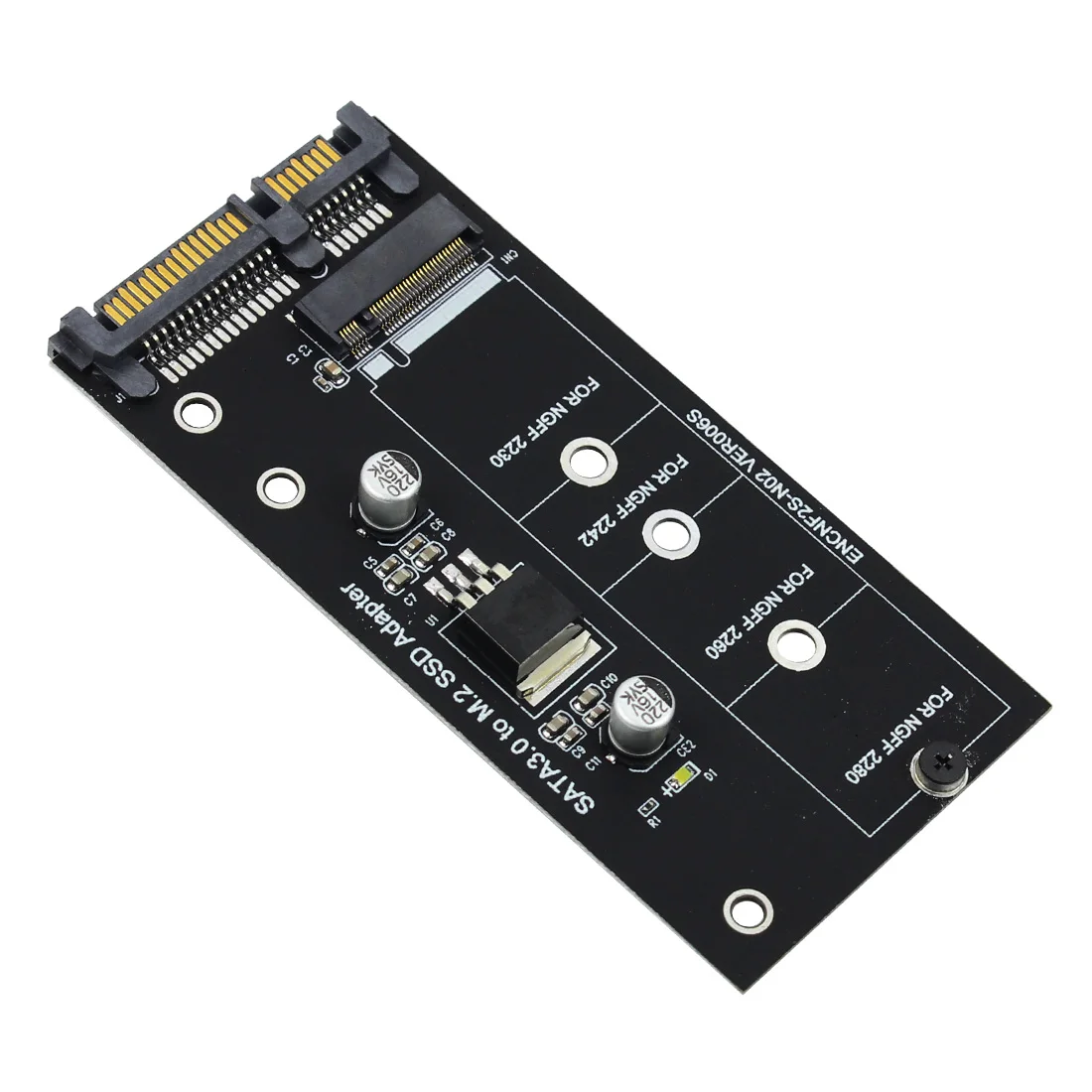Плата M.2 адаптера M2 SATA3 Raiser на SATA адаптер SSD расширения B Ключ для NGFF 30/42/60/80 мм |