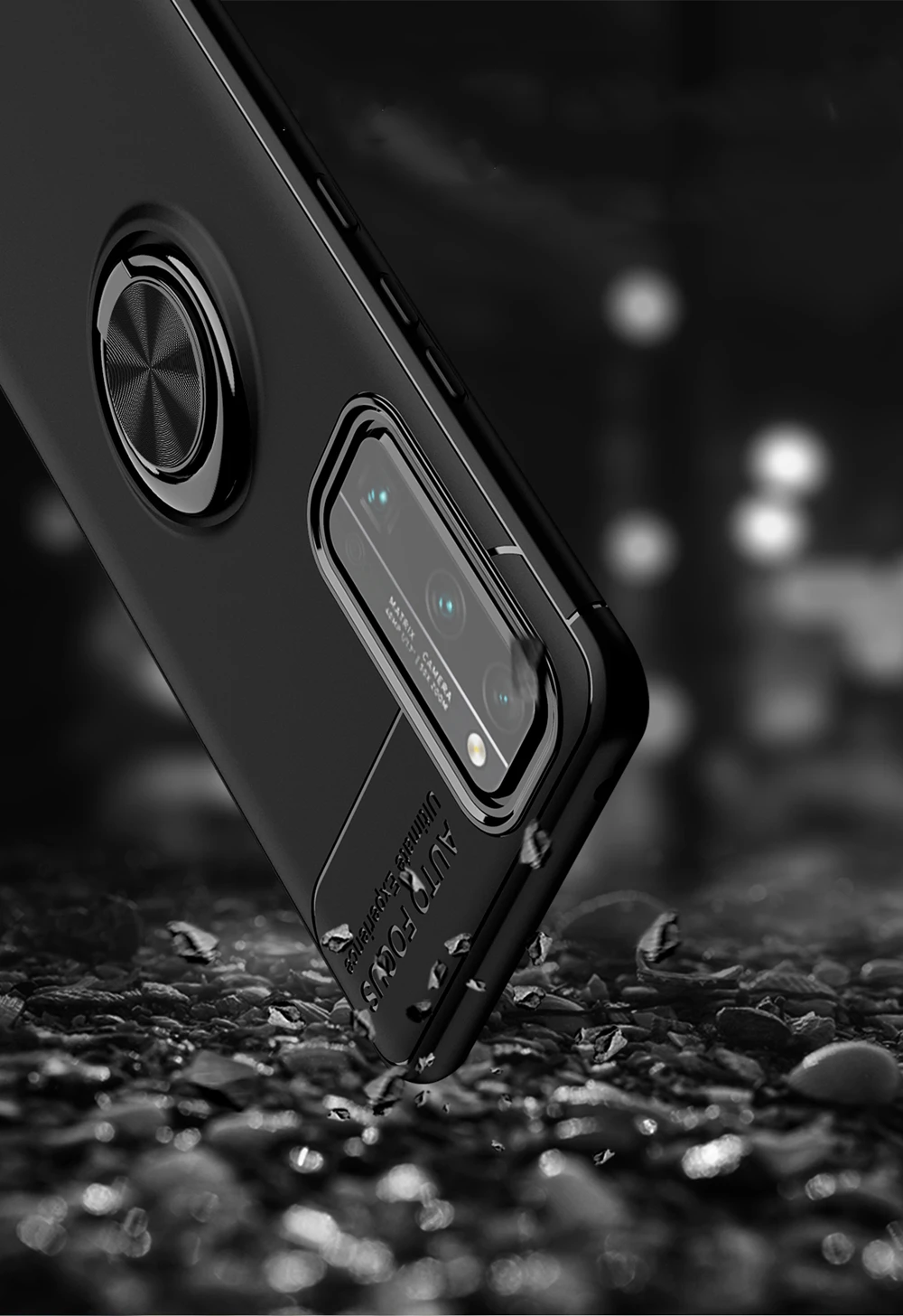 Чехол для телефона с кольцом на палец магнитный держатель Huawei Honor Play 4TPro 4T 30 30Pro + X10